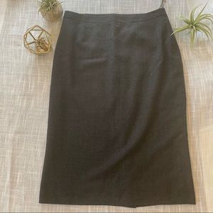 Custom Tall Length Pencil Skirt - Charcoal
